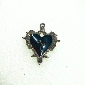 Pingente Coração Cor Preto