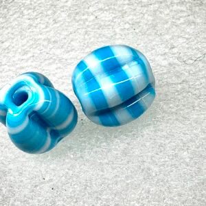 Firma vidrada Azul com Branco